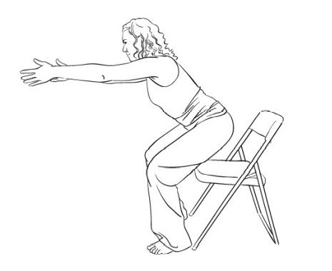 Chair yoga Pose