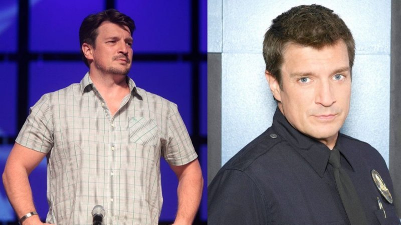 Nathan Fillion before and after weight loss