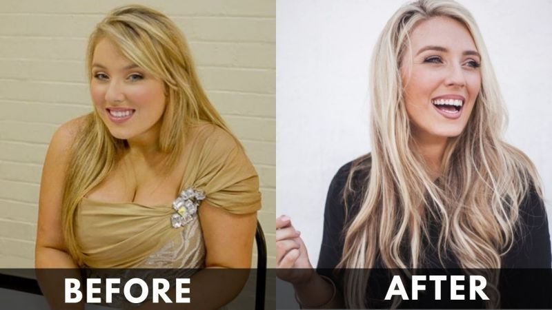 Chloe Agnew before and after weight loss