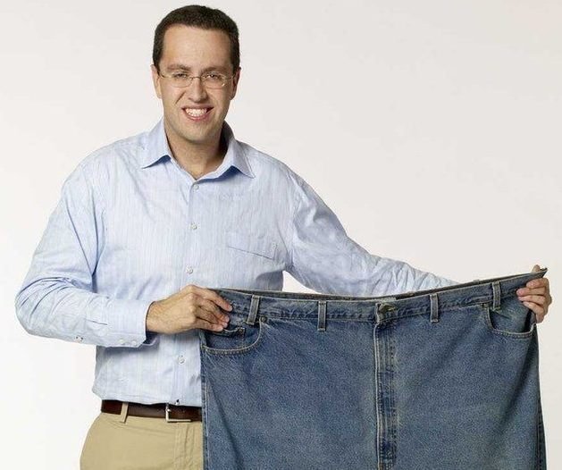 Jared Fogle Weight Loss transformation