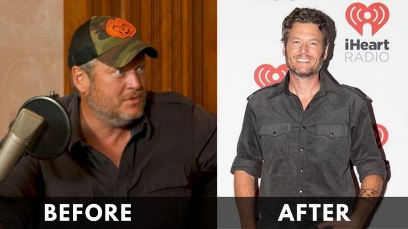 Blake Shelton Before After Weight loss