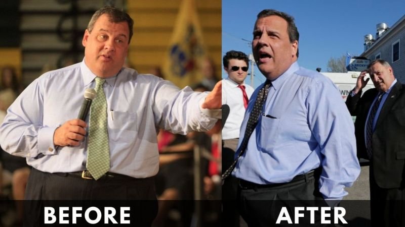 Chris Christie Before After Weight Loss 