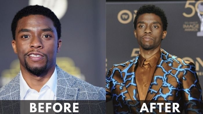 Chadwick Boseman before after weight loss 2