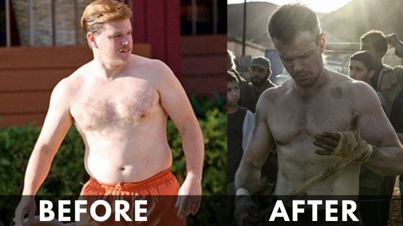 Matt Damon weight loss before and after