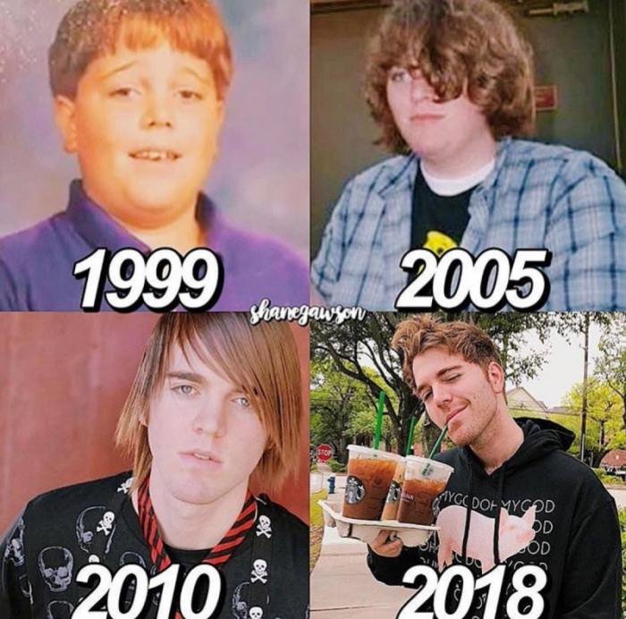 Shane Dawson transformation