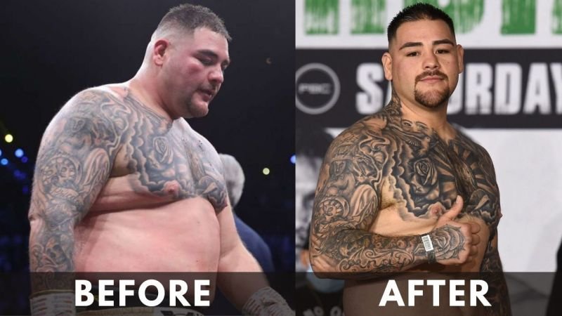 Andy Ruiz before after weight loss