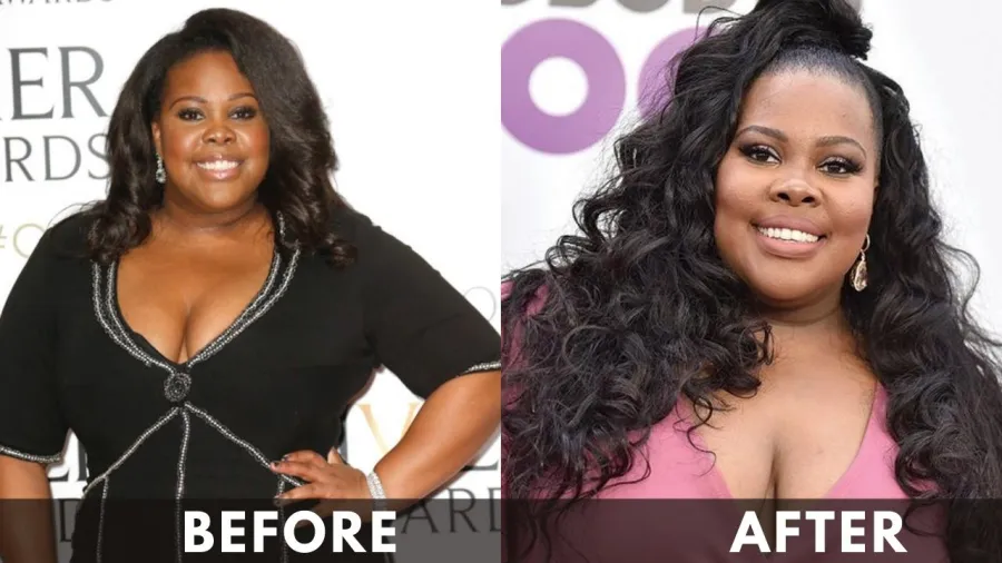 Amber Riley before and after weight loss