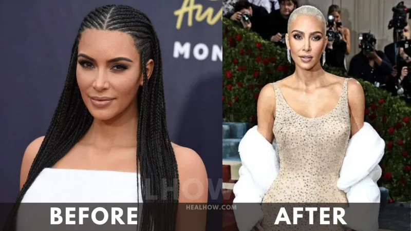 Kim Kardashian before after weight loss