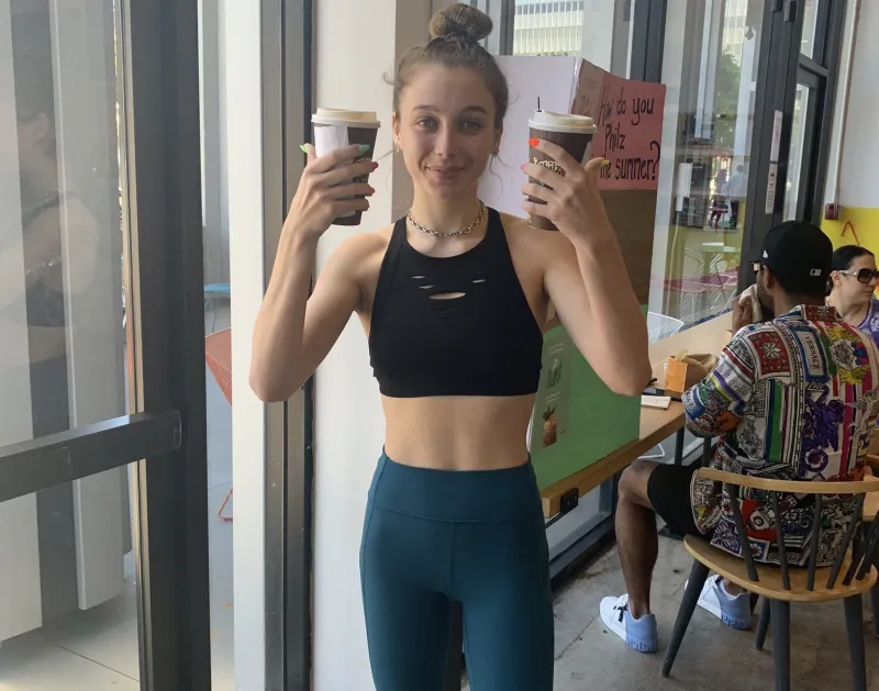 Emma Chamberlain workout