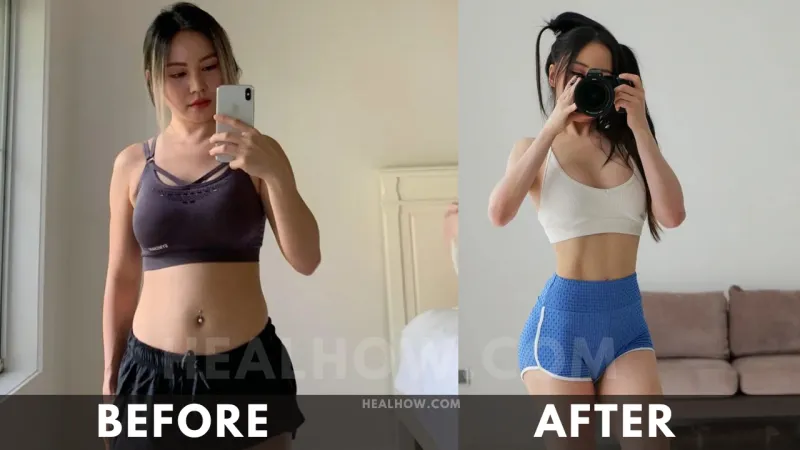 Chloe Ting before after weight loss