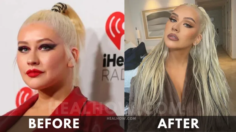Christina Aguilera before after weight loss