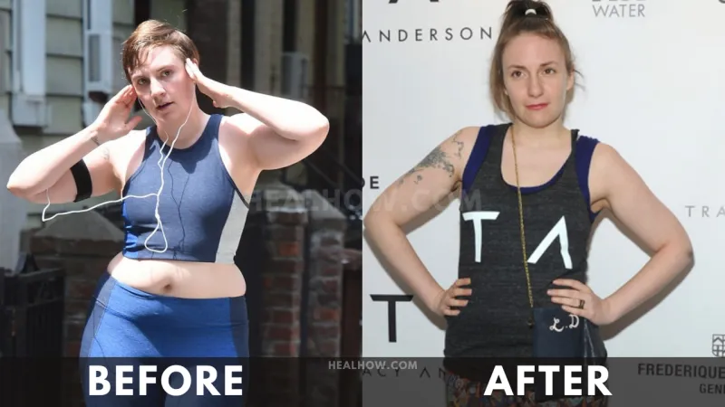 Lena Dunham before after weight loss